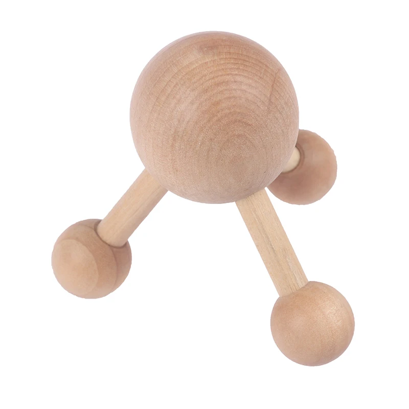 

1pc Neck Back Massage Roller Wooden Head Scalp Massager Octopus Claws Relax Tool