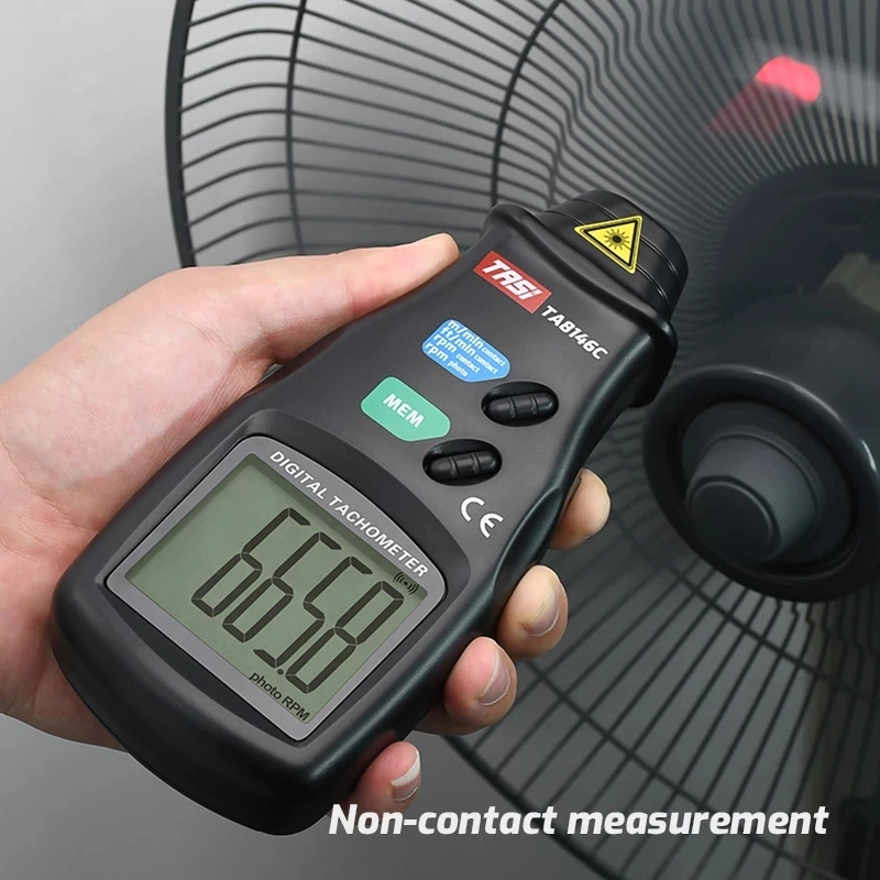 TASI TA8146A/B/C Digital Tachometer Up to 99999 LCD RPM Display Non-Contact Laser Speedometer Speed Meter | Инструменты