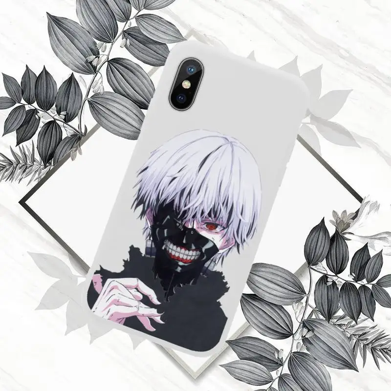 

tokyo ghoul Phone Case White Candy Color for iPhone 11 12 mini pro XS MAX 8 7 6 6S Plus X SE 2020 XR