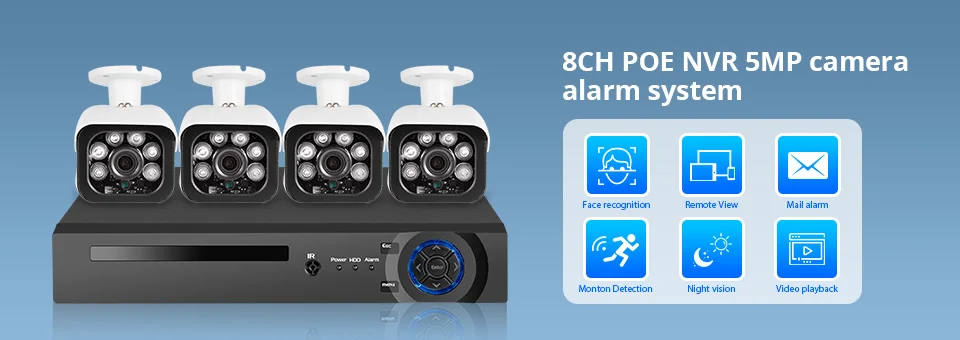 Fuers обновление 4 шт. HD 4M-N 4CH AHD DVR CCTV камера система безопасности комплект уличная камера система видеонаблюдения ночное видение P2P