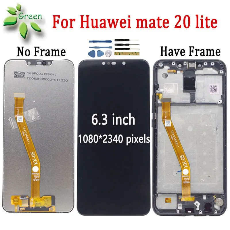 6 3 &quotЖК-дисплей для Huawei mate 20 lite ЖК-дисплей сенсорный экран дигитайзер сборка