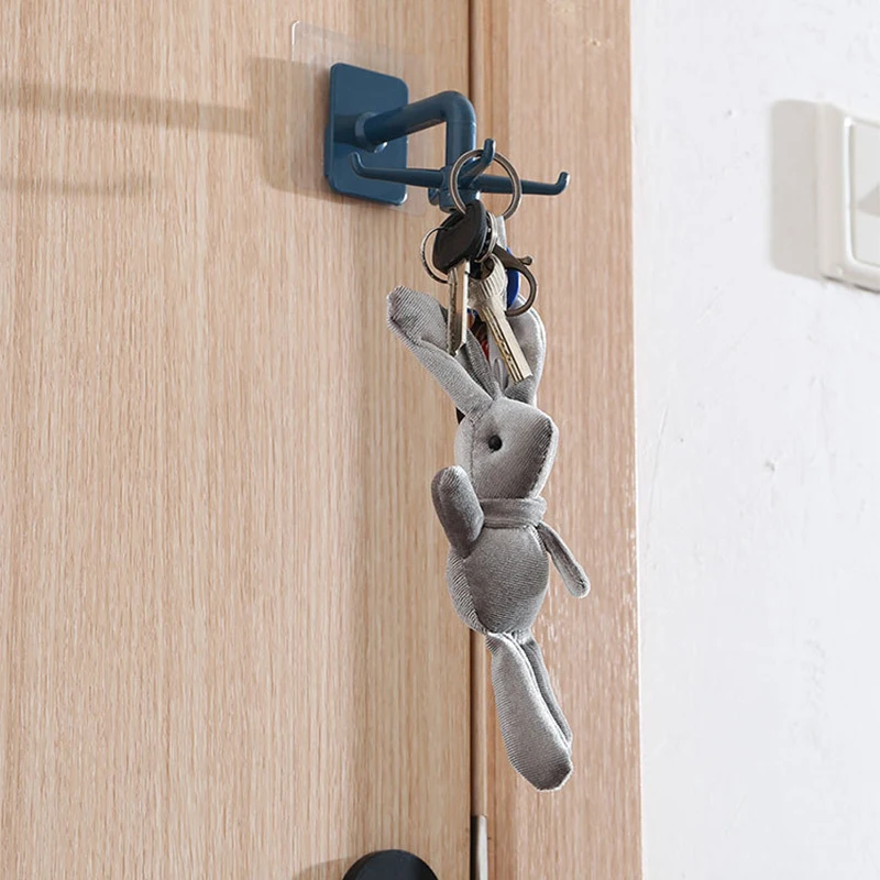 

1Pc Rotating Four-Claw Hooks For Home Kitchen Bedroom Wardrobe Nail-Free Changer Key Holder Plastic Storage Hangers Hanging Rack