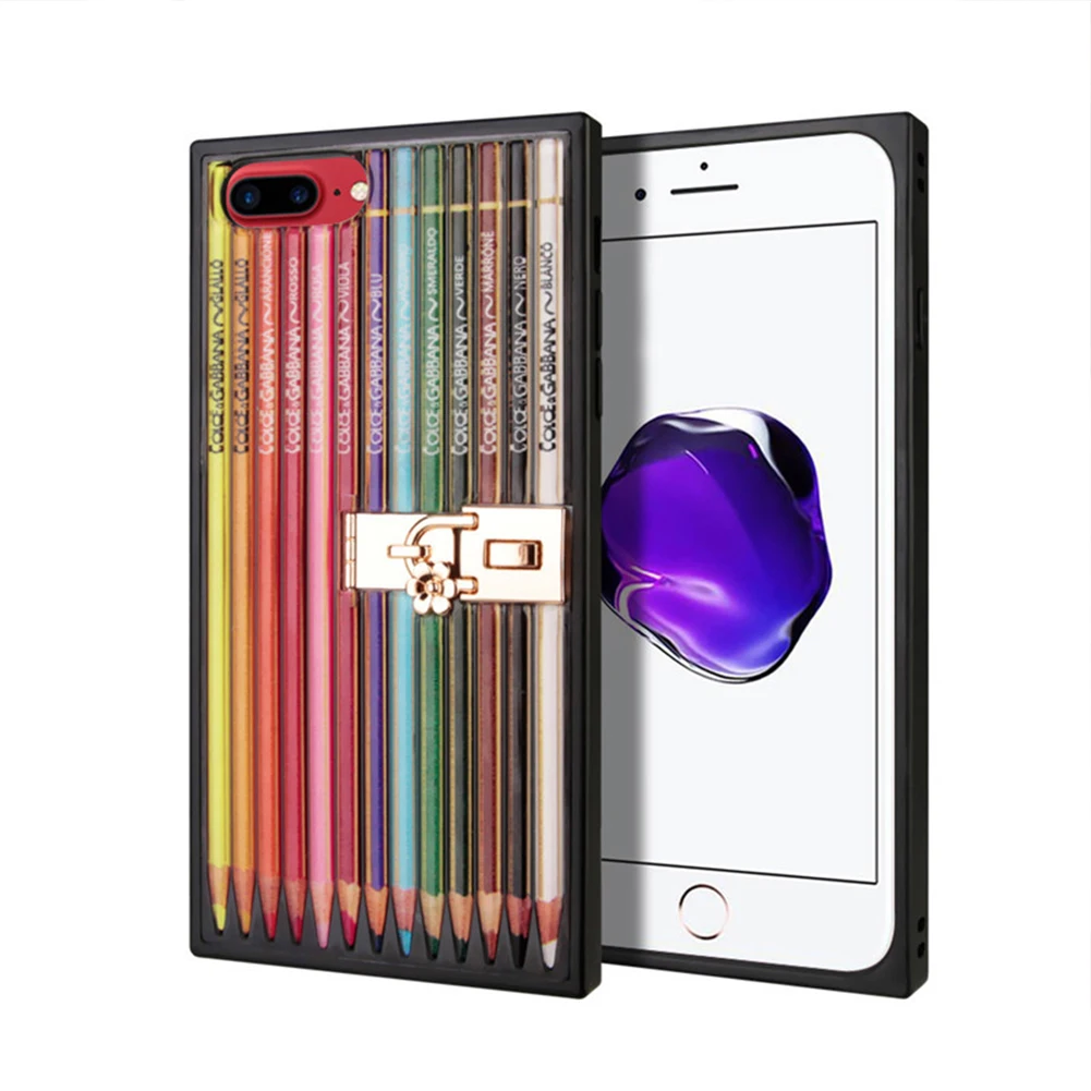 Мягкий ТПУ ремешок-держатель чехол для телефона iPhone X XS XR MAX 6 6S 7 8 Plus Радуга Ручка