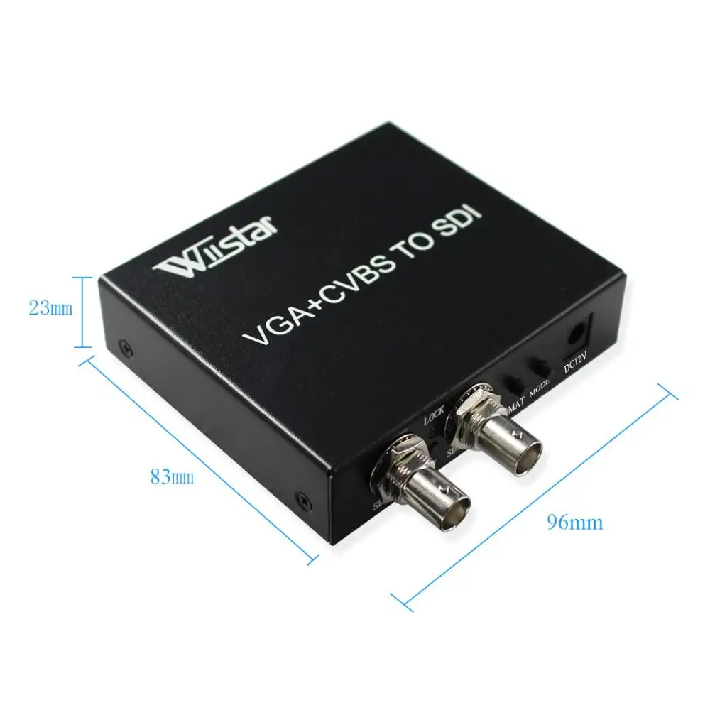 Wiistar VGA CVBS в SDI SD-SDI HD-SDI AV Audio 3G-SDI видео аудио конвертер адаптер 1080p для монитора HDTV |