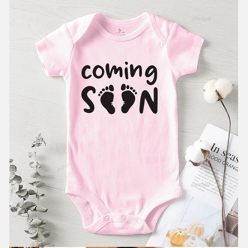 Скоро Товары для новорожденных с буквенным принтом летняя одежда младенцев