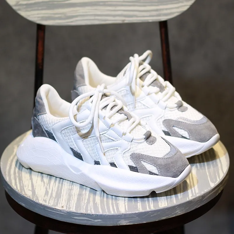 Женские кроссовки на платформе Повседневные Легкие массивной вулканизированной