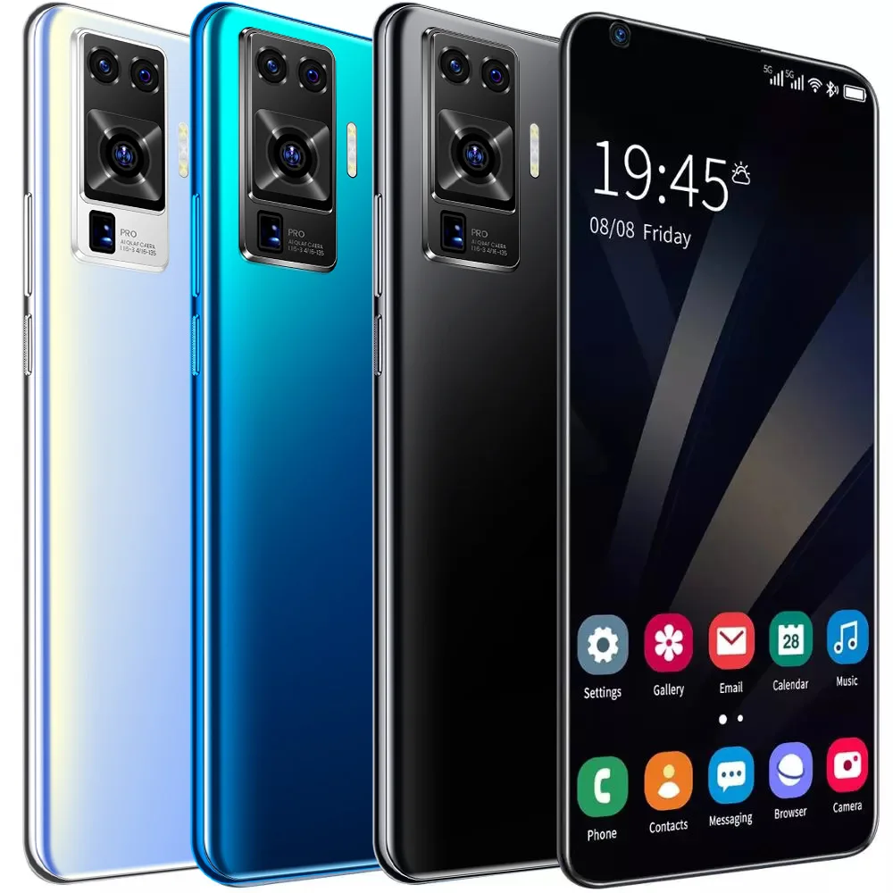 

2020 Newest 7.7 Inch X60 5G 8GB 256GB Mobbile Phone Face ID Unlocked Android Mobile Phone Google Play CellPhone Global Version