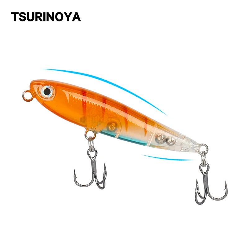 Твердая рыболовная приманка карандаш TSURINOYA DW64 60 мм 3 1 г верхняя водная