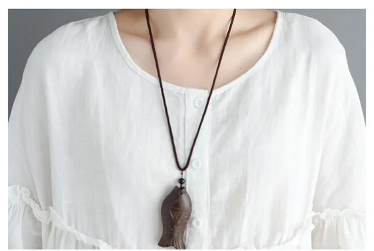 Женское винтажное платье с коротким рукавом круглым вырезом и воланом | Женская