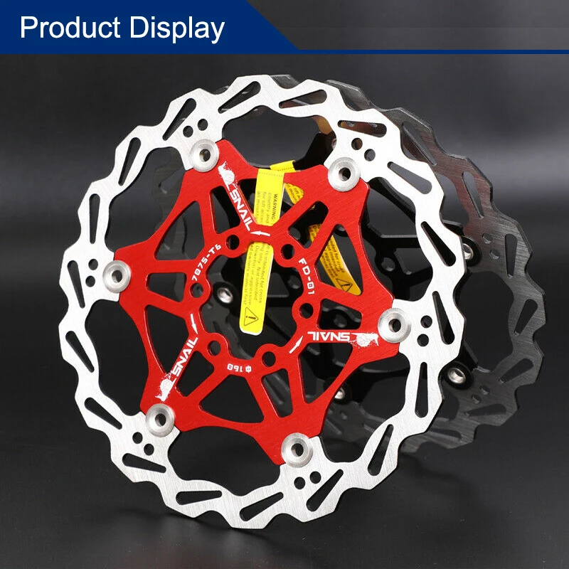 Велосипедный дисковый тормозной ротор SNAIL 160 180 203 мм теплоотвод плавающий для