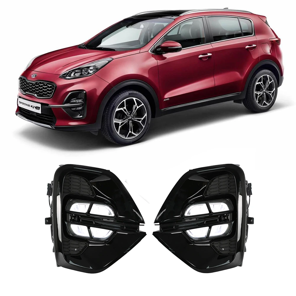 M & C 2 шт. автомобильный противотуманный светильник сборка DRL для KIA Sportage/KX5 2019 2020