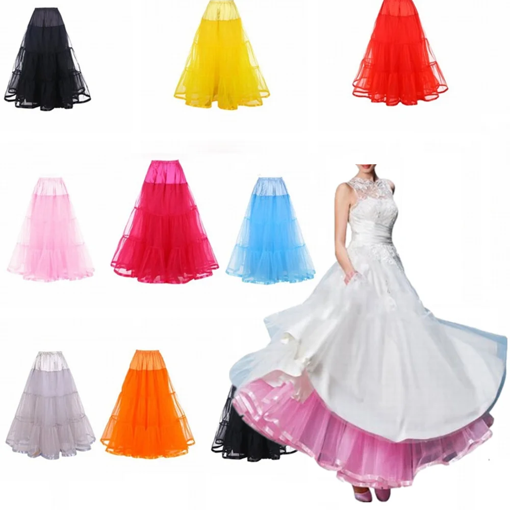

Длинная женская Пышная юбка, свадебная белая тюль для нижней юбки, Нижняя юбка для свадебного платья