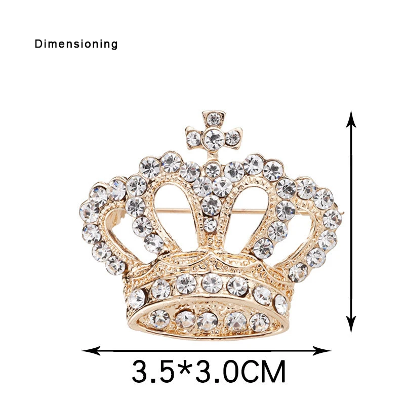 2020 брошь в виде короны для женщин и мужчин изысканная из сплава с кристаллами
