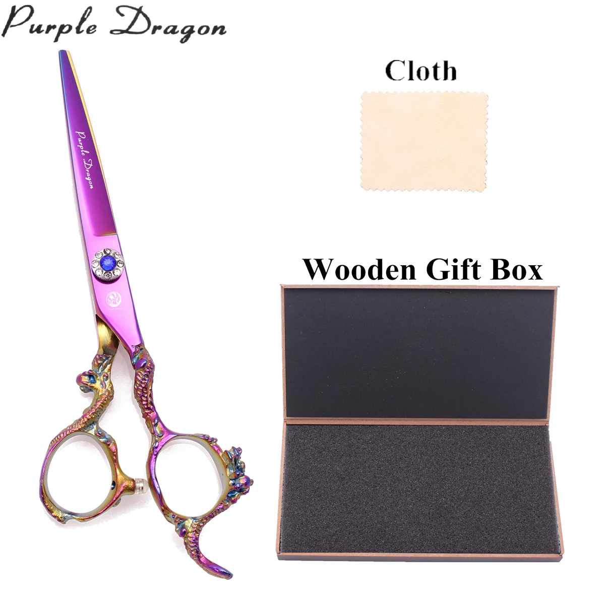 Парикмахерские ножницы Purple Dragon 6 0 &quot японские для стрижки 440C филировочные 9003 #