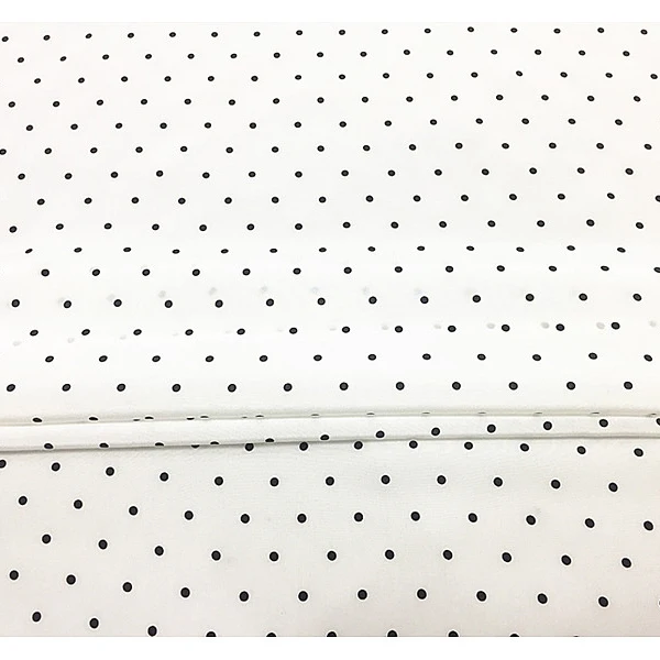 Белый фон длина волны Точка шелк креп де шин 100% шелковая ткань Классическая