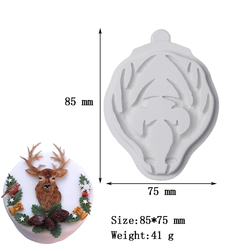 SHENHONG Antlers Sugarcraft Кондитерские помадные формы силиконовые для торта десертный