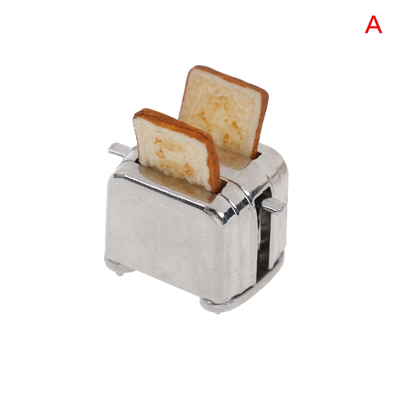 1PCS 1: 12 1:6 миниатюрные весы для кукольного дома микроволновая печь еда Хлеб кулинарная доска нож разделочный блок ролевые игры кухня игрушка - Цвет: 1PCS