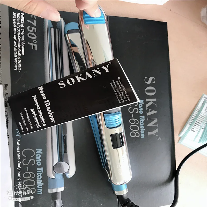 Max 750F Pro титановая плавающая пластина плоский утюжок выпрямитель для волос Профессиональный быстрый Электрический выпрямитель с ЖК-дисплеем 100-240 В