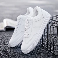 mens white shoes lace up casual sneakers summer men breathable board shoes soft mens vulcanized shoes outdoor walking sneakers