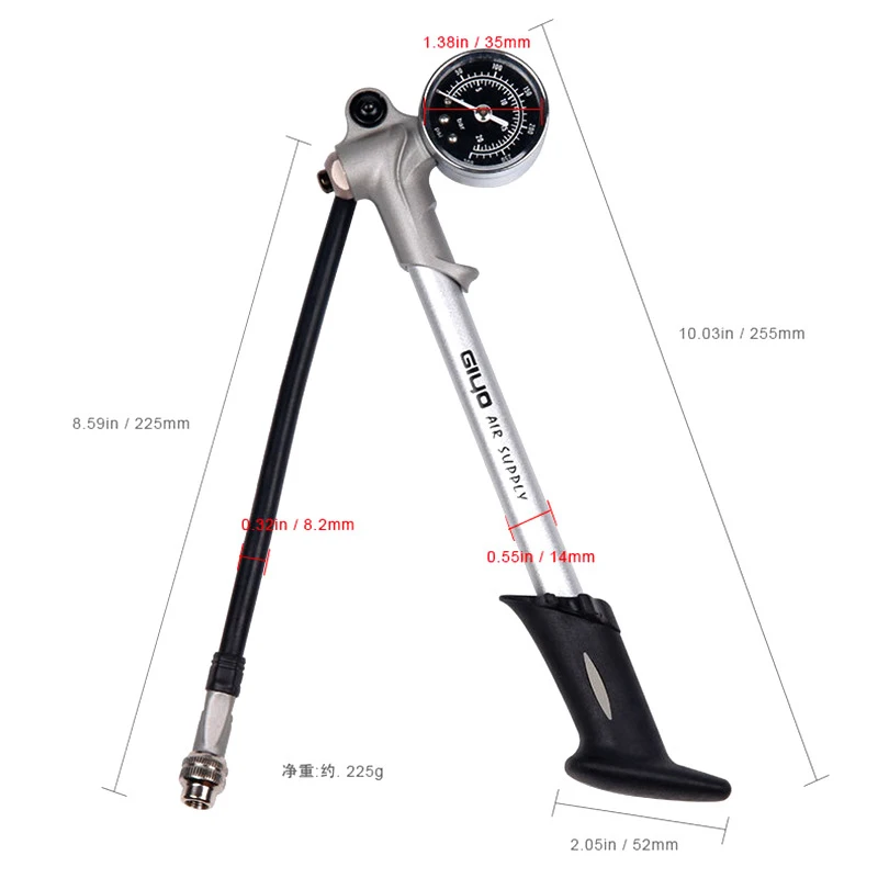 

Mountain Bike Air Fork Pump Shock Absorber Bicycle Front Fork Air Pump High Pressure Portable Mini Tool Bicycle Accessories
