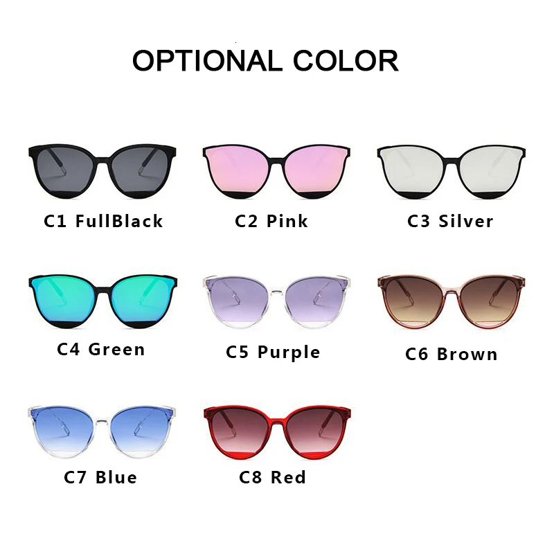 

COOYOUNG Newest Arrival Fashion Sunglasses Women Vintage Mirror Sun Glasses Oculos De Sol Feminino UV400