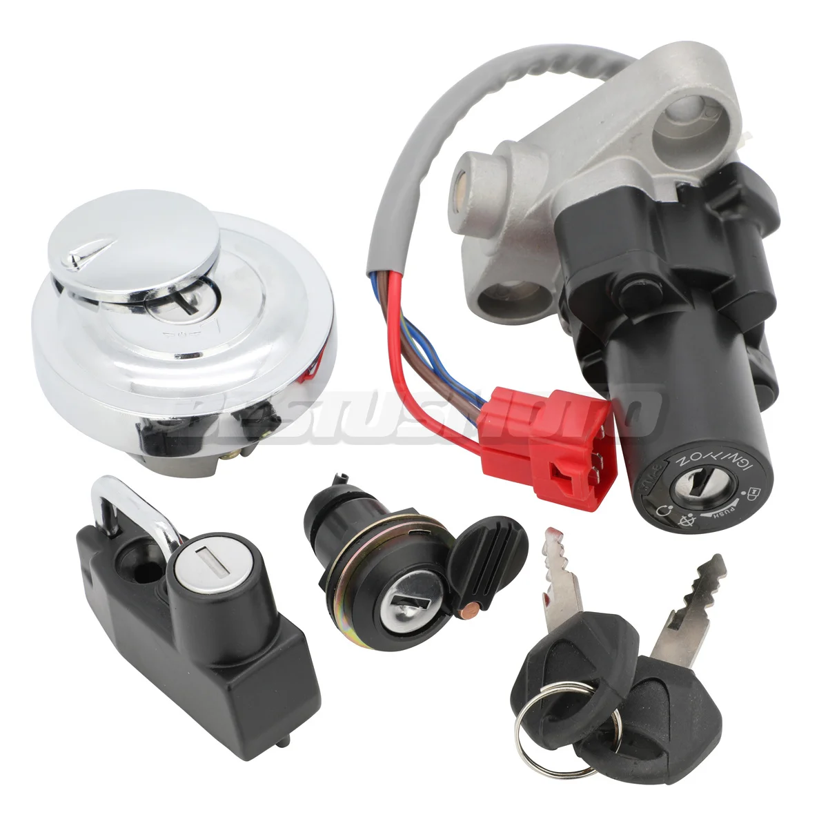 

Замок зажигания мотоцикла, крышка бензобака, замок с ключом для Yamaha V-Star Drag Star XVS400 XVS650 XVS1100 Classic Custom