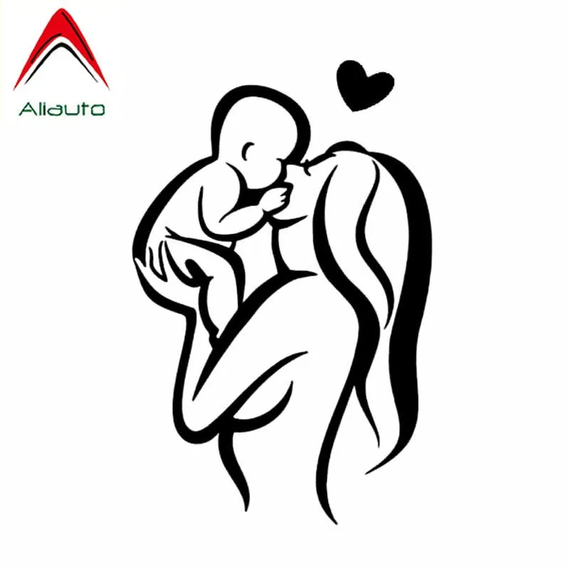 

Милые автомобильные наклейки Aliauto Fun, виниловые водонепроницаемые наклейки с защитой от УФ-лучей, черные/серебристые, 9 см * 15 см