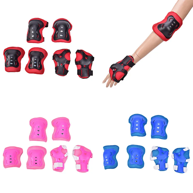 6 шт./компл. детей кататься на коньках велосипед защитный Шестерни комплекты