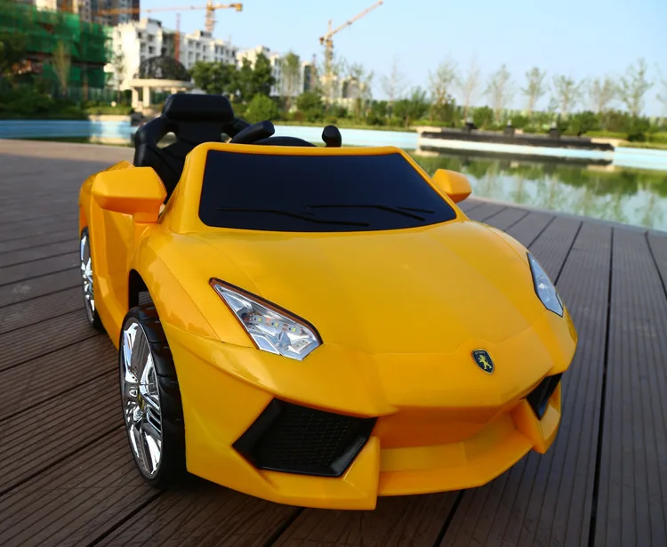 Luxury does not open Детский Электрический игрушечный автомобиль для детей, четыре колеса, пульт дистанционного управления, Bluetooth, флеш-музыка, перезаряжаемая езда на радиоуправлении, автомобиль От 1 до 5 лет - Цвет: Luxury does not open