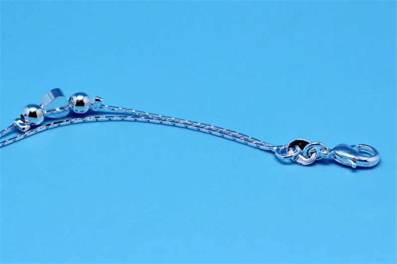 Классические браслеты с сердцем серебряные ювелирные изделия женские модные из