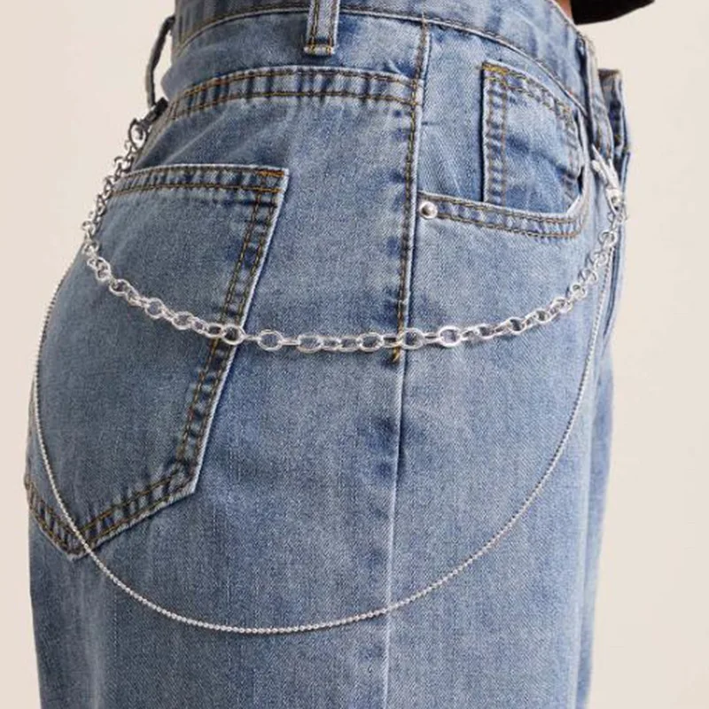 

Ornament Punk U-shaped Thick Straps Versatile Body Chains Simple Double-layer Waist Chain Geometric Accessories Fashion Jewelry