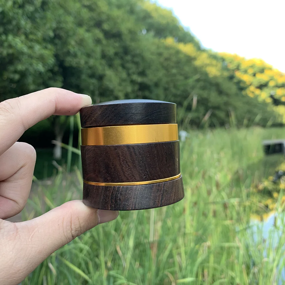 HORNET EbonyHandmade Tobacco Herb Grinder 60 мм 4 слоя алюминия травяной Дым с острыми алмазными