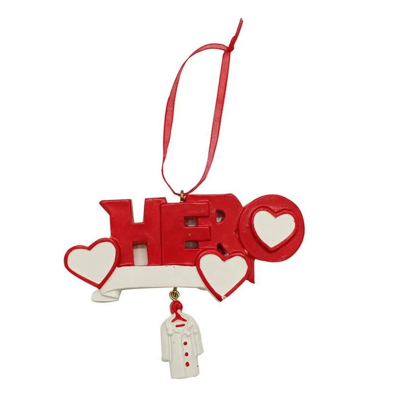 

2020 Isolated Survivor Christmas Decoration Pendant Xmas Party Hero Tree Ornament Natal Gift Diy Hanging Name Quarantine Na Z3P8