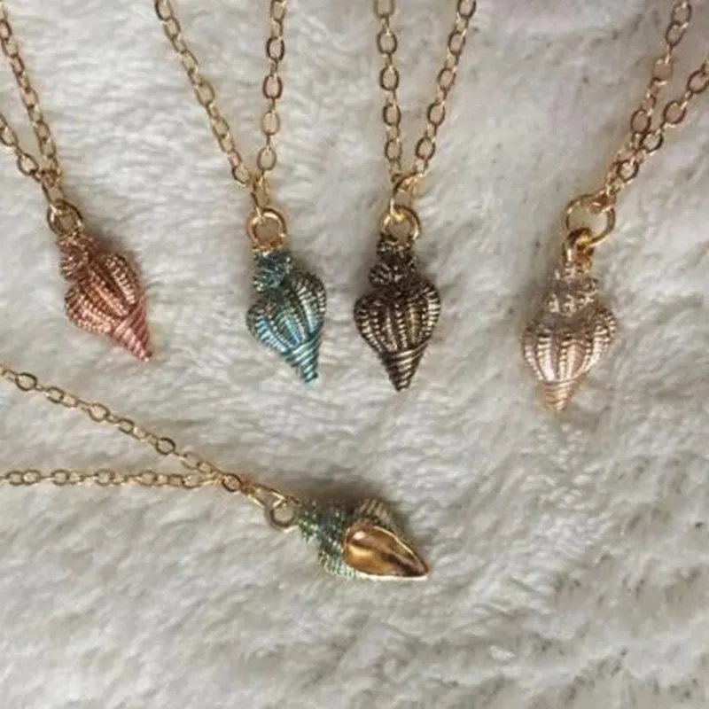 Цепочка женская с кулоном в виде ракушки морской звезды раковины | Украшения и