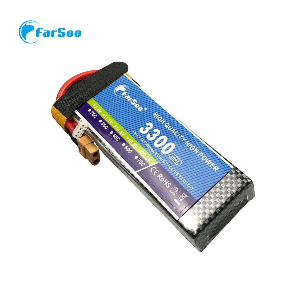Farsoo RC Lipo батарея 2S 7 4 V 3300mAh 35C LiPo для самолета вертолета квадрокоптера дрона