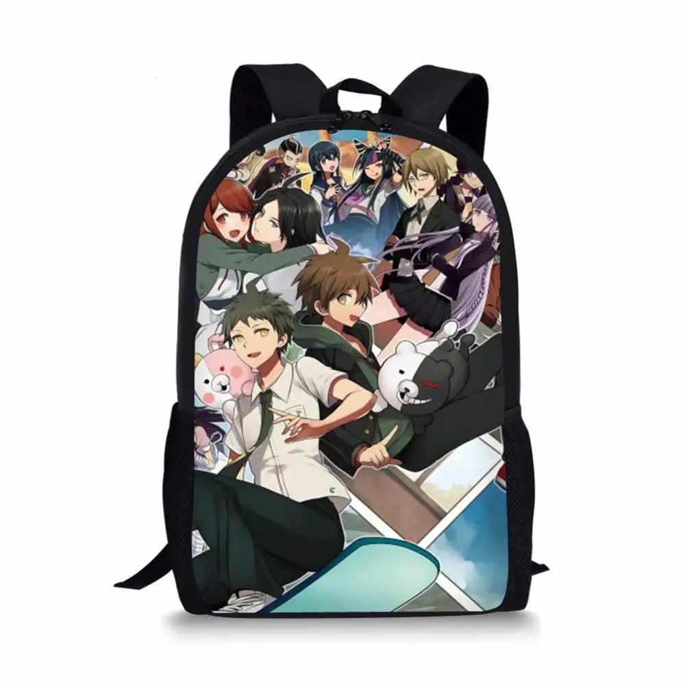 HaoYun Danganronpa Dangan Ronpa Monokuma Schoolbag Shoulder Backpack for Girl Boy School Bags for Teenagers