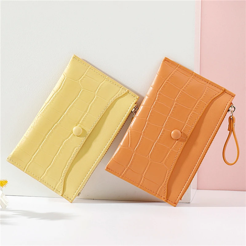

Stone Pattern Mini Women Card Holder Cute Credit ID Card Holders Zipper Slim Wallet Case PU Leather Change Coin Purse Girl