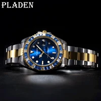 2021 new mens watches pladen top luxury brand waterproof dive quartz watch for men auto date sports clock male relogio masculino