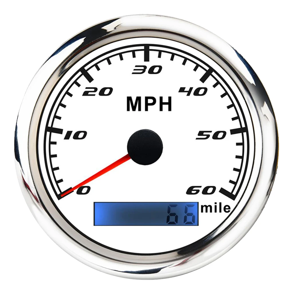 60MPH 85 мм Лодка цифровой gps Спидометр Датчик Морской Тахометр для яхты катер и т. д. светодиодный IP67 аксессуары для лодки морской