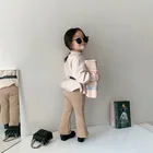 Корейские флисовые топы для девочек, корейские флисовые свитера для девочек, топ с высоким воротником для девочек, детские свитера с подкладкой