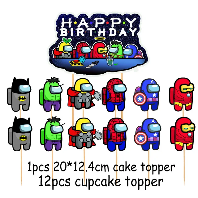 1 комплект фольгированные воздушные шары с надписью Crewmate | Дом и сад