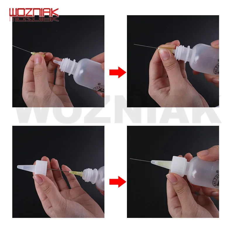 Бутылка WOZNIAK 50 мл с канифолью и щеткой для мытья воды | Инструменты