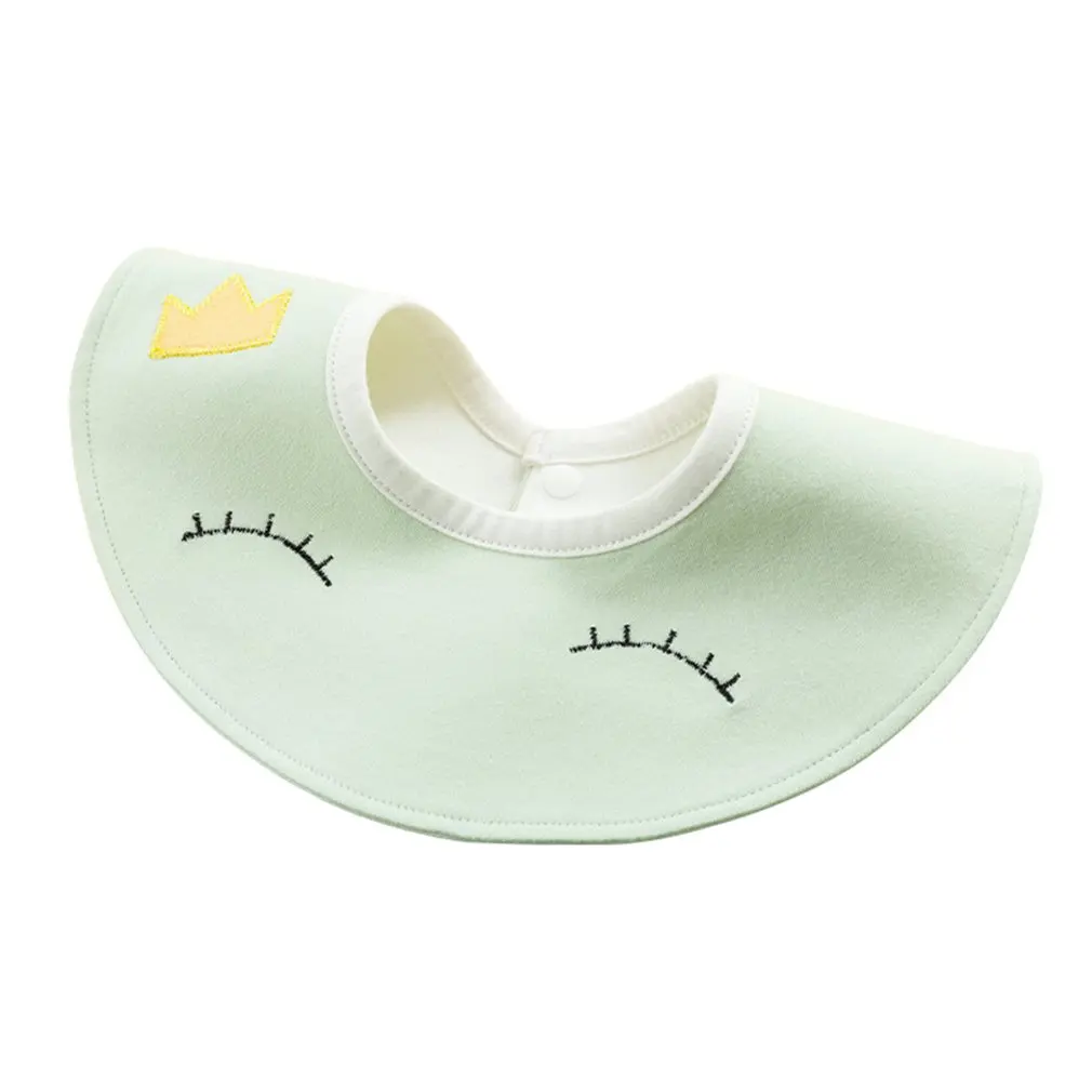 

Infant Bibs 360 Degree Rotation Breathable Cotton Cloth Soft Newborn Infant Saliva Towel Infant Cartoon Children Apron