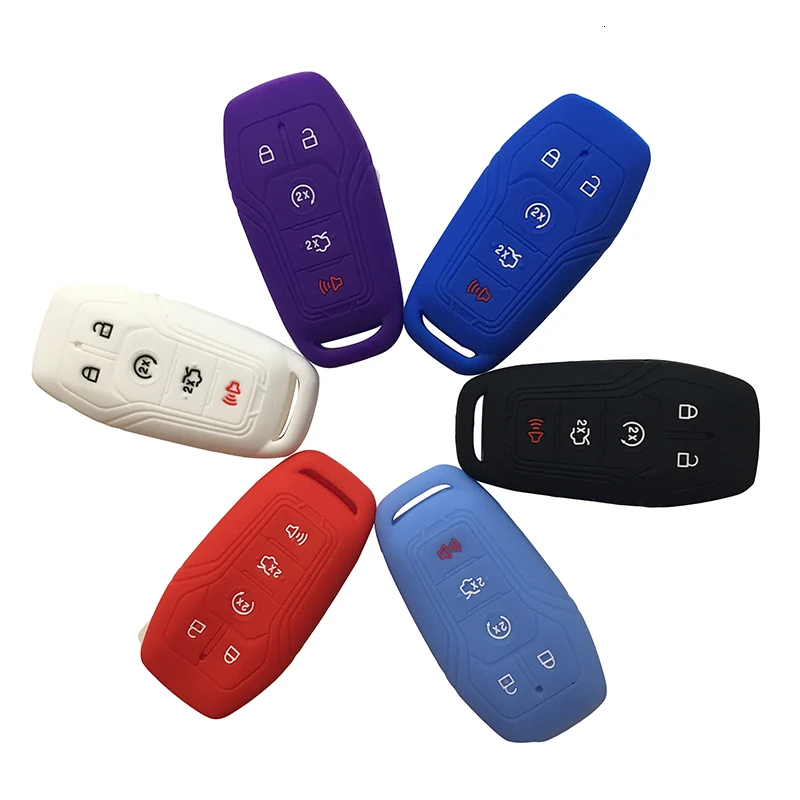 5 кнопочный силиконовый Автомобильный Брелок дистанционного управления с ключом