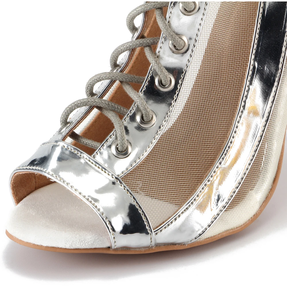 ProDancer женские 4-дюймовые туфли с открытым носком на шпильках ботильоны шнуровке