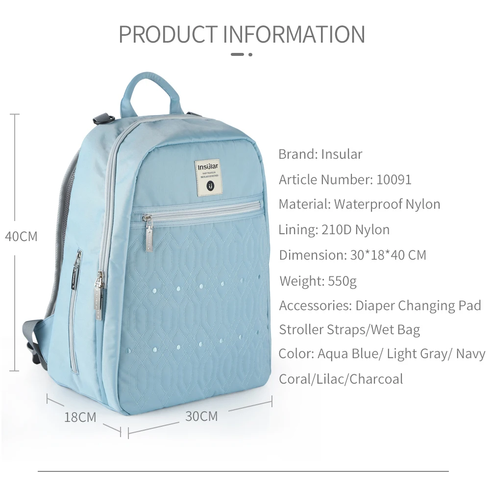 

Mummy Diaper Bag Maternity Srtoller Backpacks Waterproof Nappy Bags Fashion Large Capacity Mummy Travel Nursing Baby Diaper Bag
