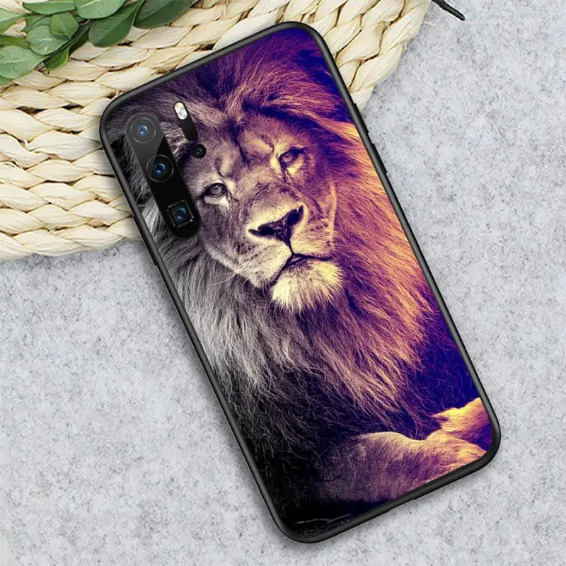 

Lion coll animal Phone Case For Huawei honor Mate P 10 20 30 40 i 9 8 pro x Lite smart 2019 nova 5t