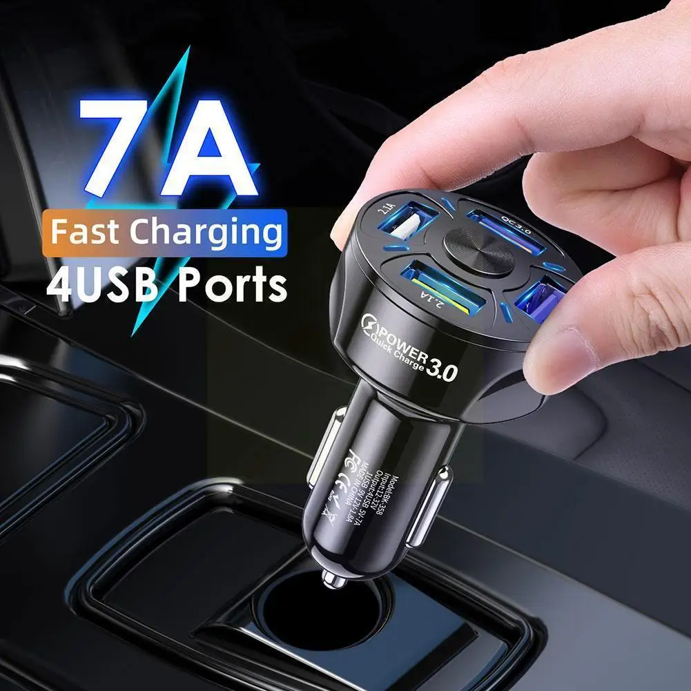 

Ports Usb Car Charge 48w Quick 7a Mini Fast Charging For 11 Mobile Phone Charger Adapter In Car M9p9