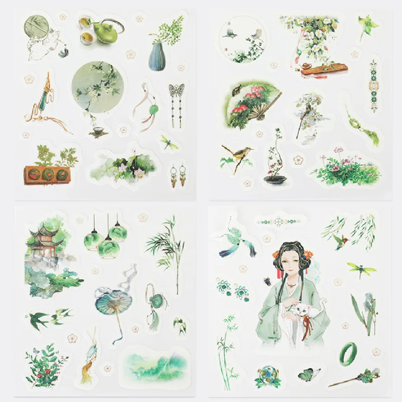 1 компл./упак. цветы Тотем памятки наклейки пакет разместил его Kawaii планировщик