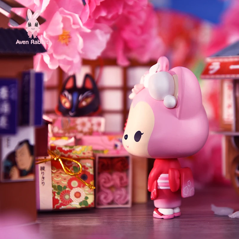 

Blind Box Toys Ali Sakura Series Blind Box Guess Bag Caja Ciega Blind Bag Toys Anime Figures Pink Cute Fox Model Girl Gift Doll